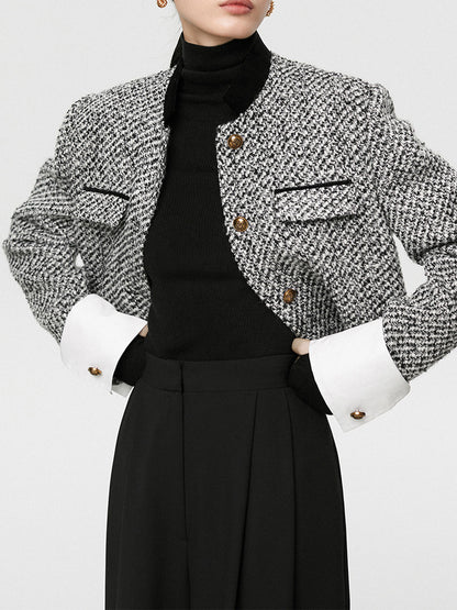 Fashionable Textured Short Jacket - Fesara