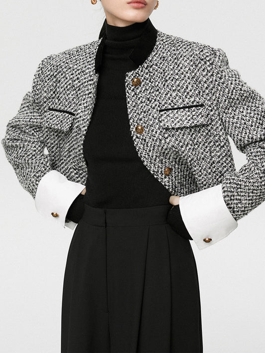 Fashionable Textured Short Jacket - Fesara