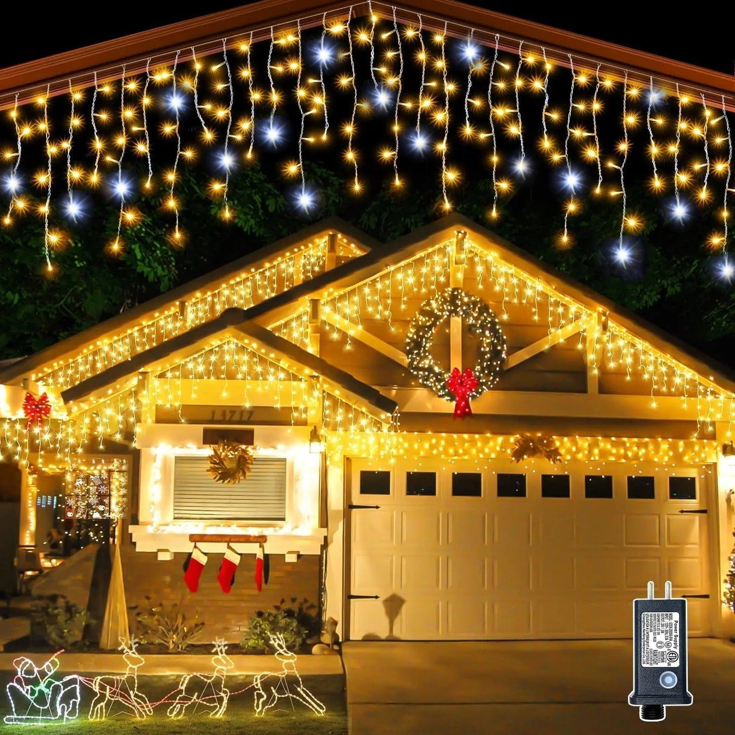 Soft White Solar Patio String Lights for Warm Ambiance - Fesara