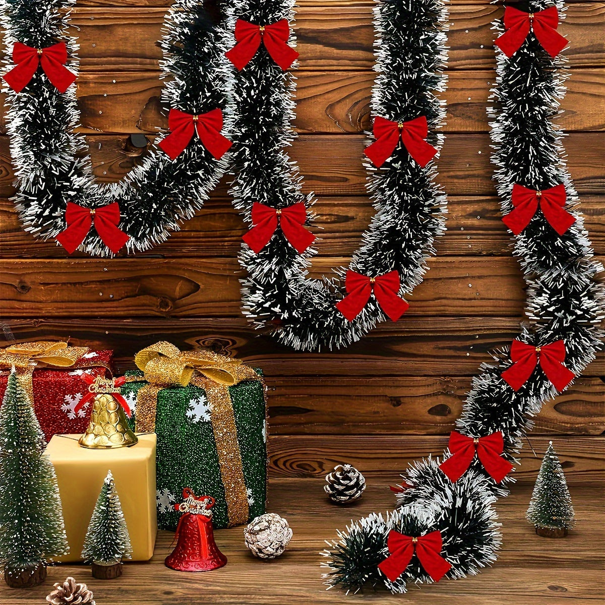 TwinkleTinsel – 2 Set LED Christmas String Lights with Battery Lighting 5