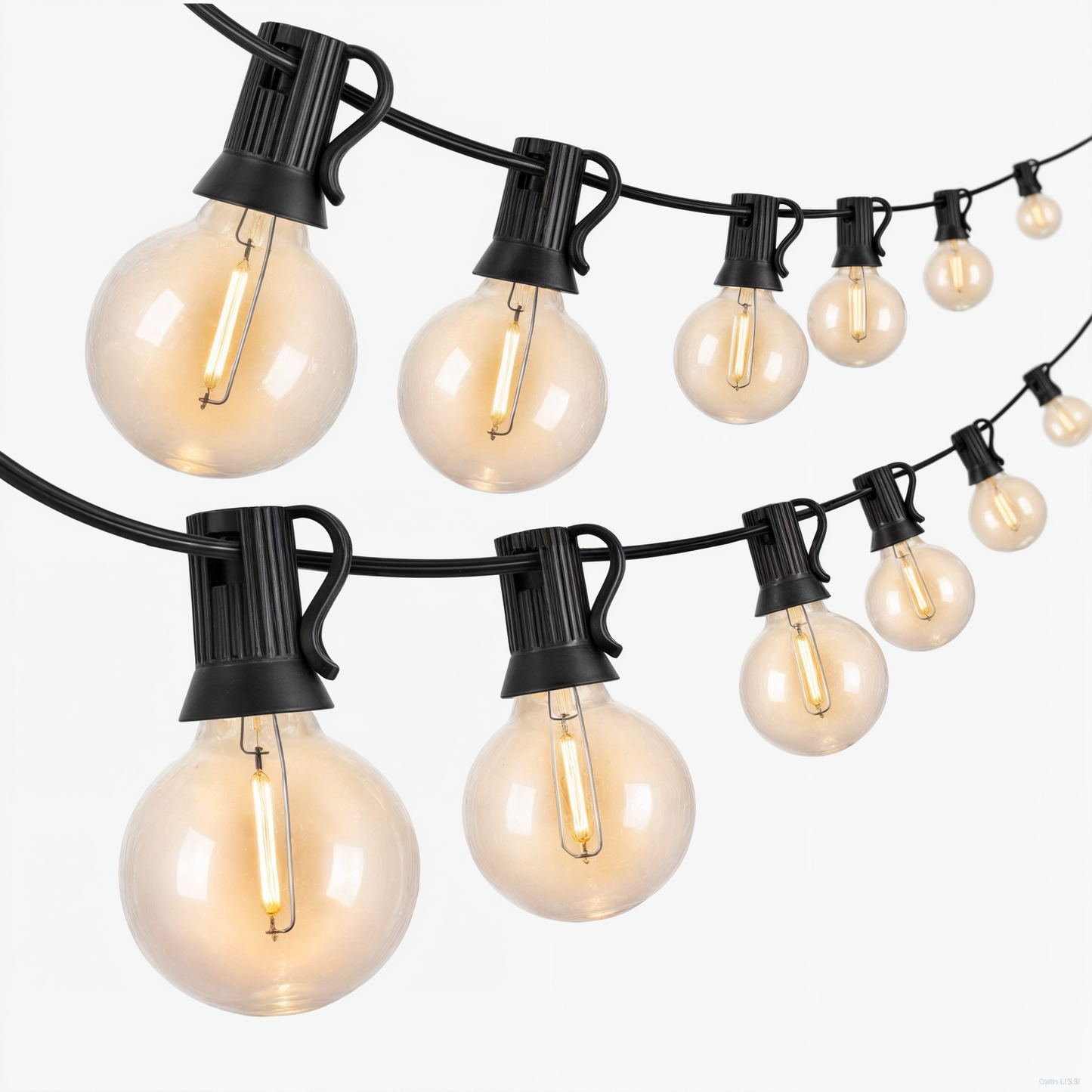 Waterproof Outdoor String Lights with Soft Warm Glow