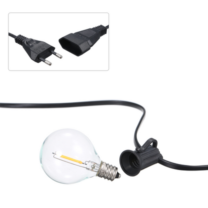 Waterproof Outdoor String Lights with Soft Warm Glow