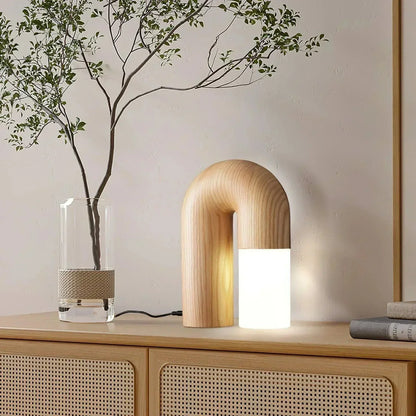 Sleek Glass Desk Lamp