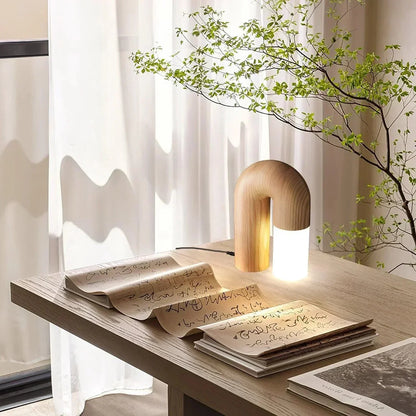 Sleek Glass Desk Lamp