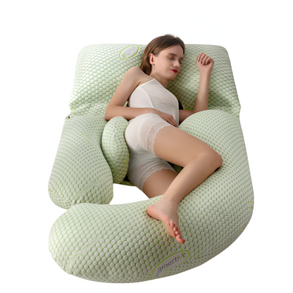 Contoured Maternity Pillow with U Shaped Side Sleeper Support