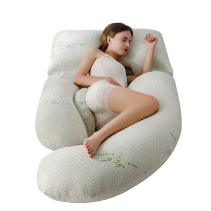 Contoured Maternity Pillow with U Shaped Side Sleeper Support