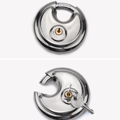 Secure Strong Stainless Steel Round Padlock