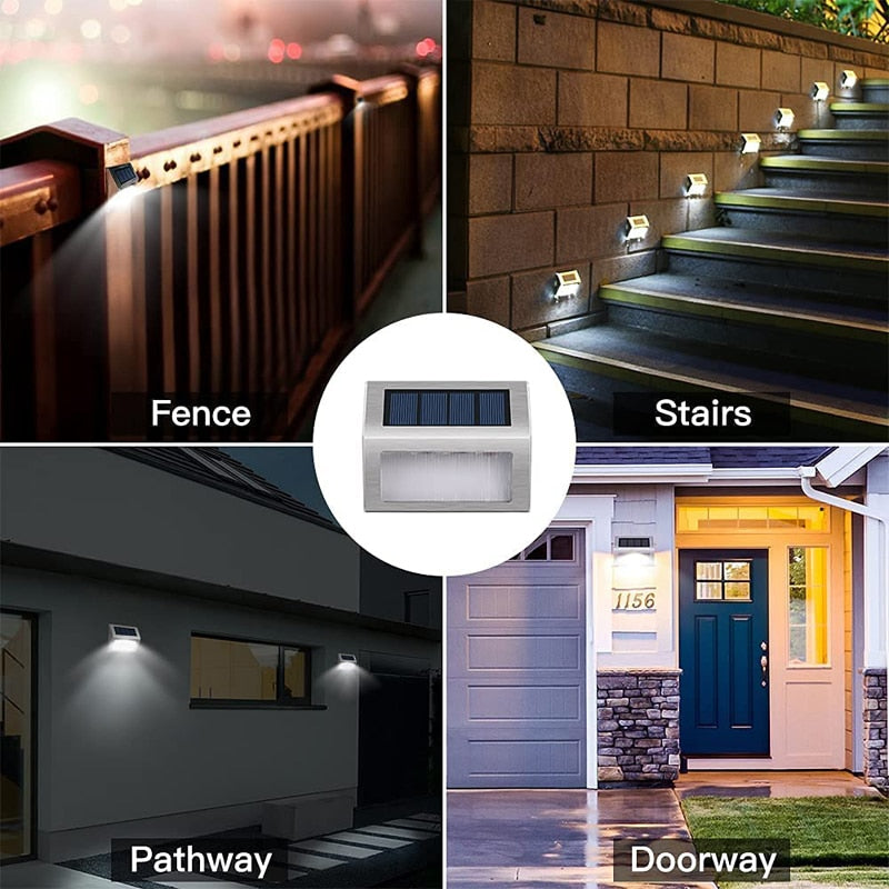 Eco Friendly Outdoor Solar Step Lights