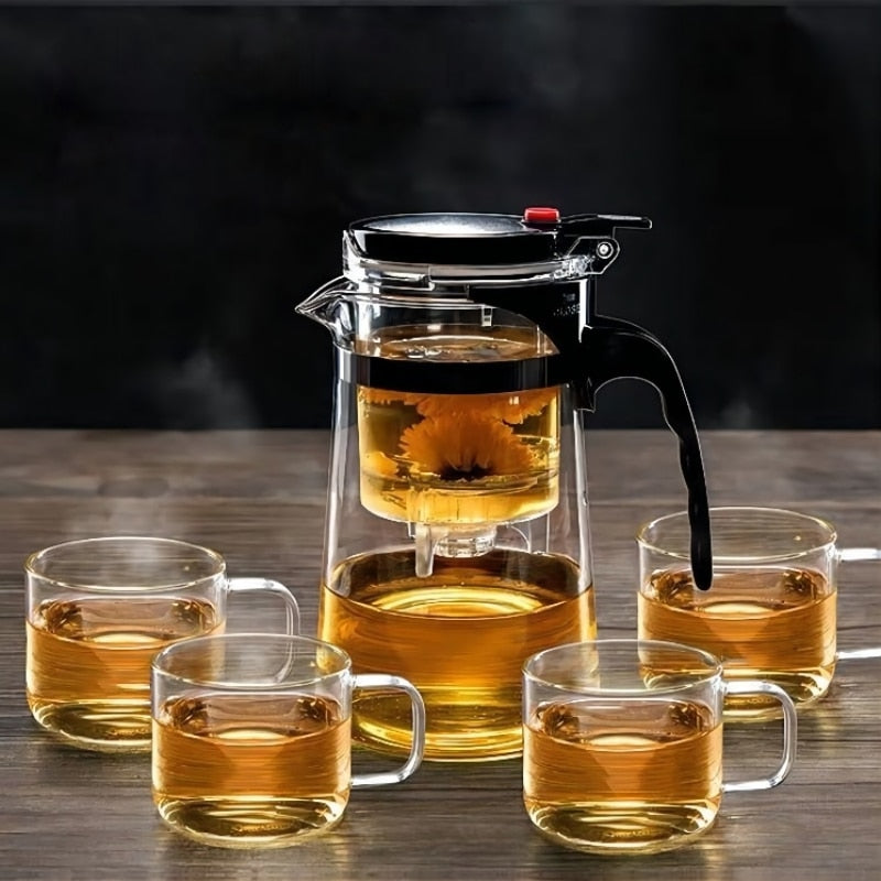 Heat Resistant Borosilicate Glass Teapot