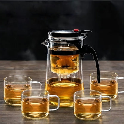 Heat Resistant Borosilicate Glass Teapot