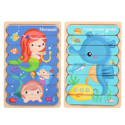 Classic Wooden Brain Teaser Puzzle for Children