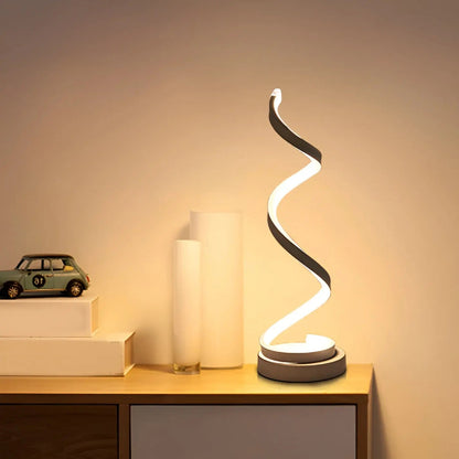 Stylish Spiral LED Desk Lamp - Bright Energy Saving Light