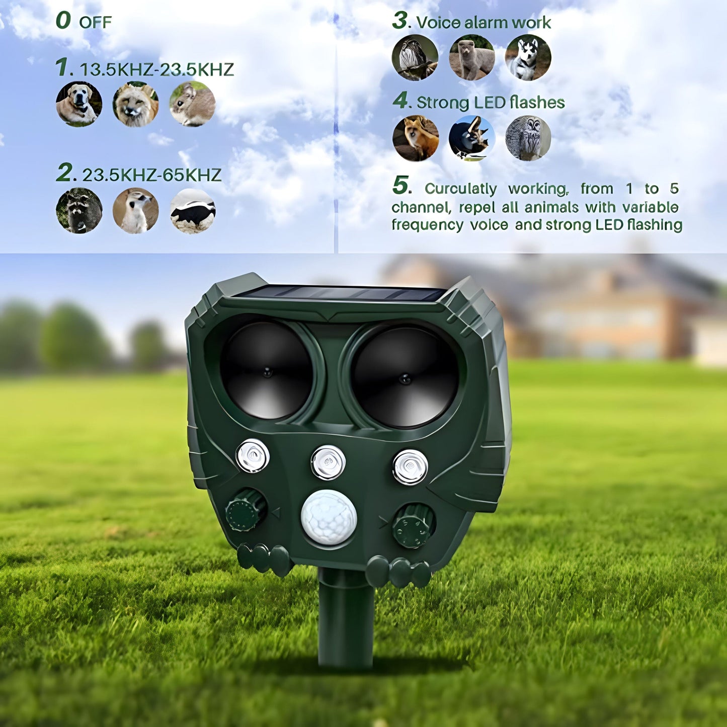Outdoor Electronic Pest Control for Yards