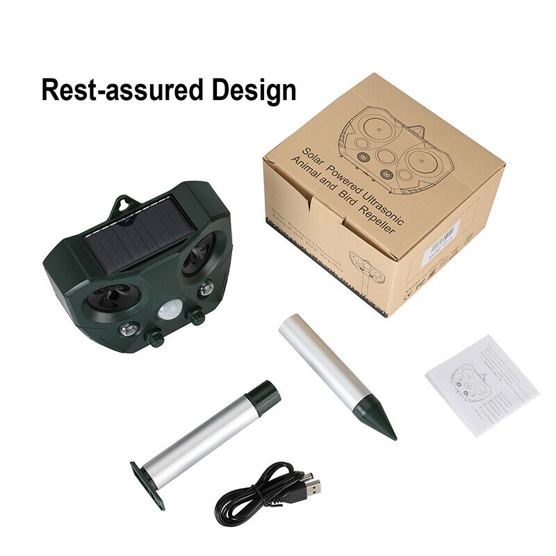 Ultrasonic Bird + Pest Repeller Solar Powered - Long Range 2