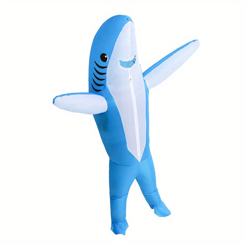 Fun Adult Shark Halloween Costume Full Body Suit - Fesara