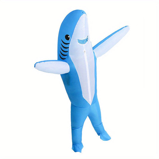 Fun Adult Shark Halloween Costume Full Body Suit - Fesara