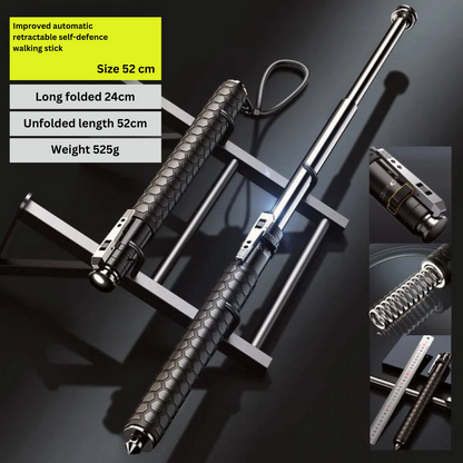 Tactical Defense Walking Stick for Hiking and City Safety