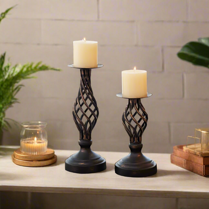 Luxury Metal Candle Holder for Warm Ambient Light