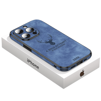 Premium Leather iPhone Cover with Shockproof Design