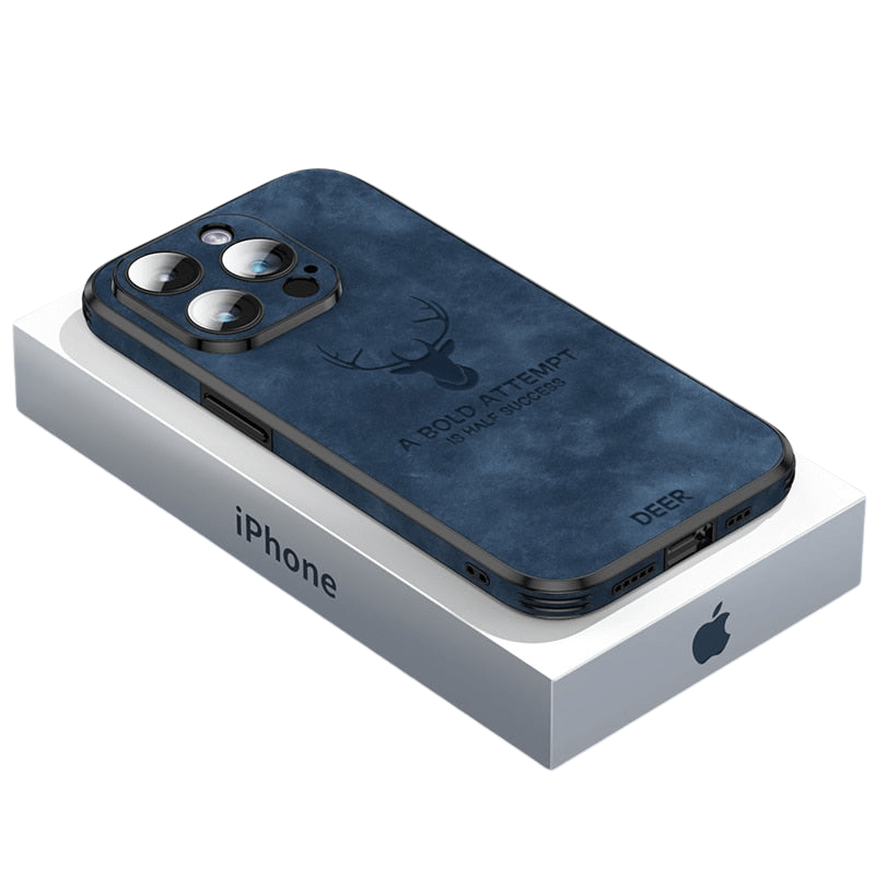 Premium Leather iPhone Cover with Shockproof Design