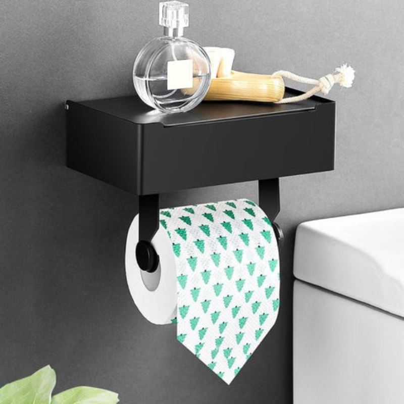 Stylish Stainless Steel Toilet Paper Holder Wall Mount - Fesara