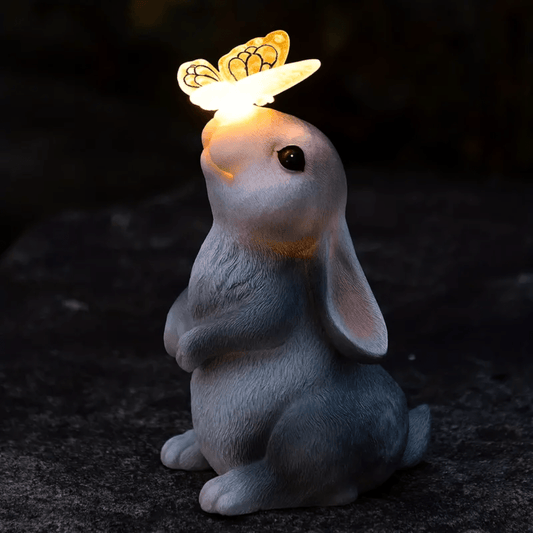 Colorful Bunny Outdoor Solar Light for Garden Decor - Fesara