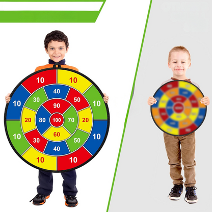 Fun Dartboard Set with Bright Colored Darts