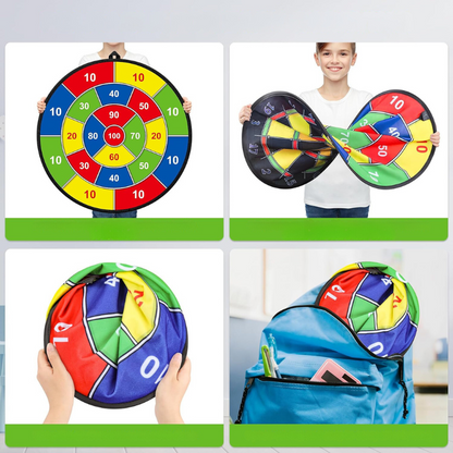 Fun Dartboard Set with Bright Colored Darts