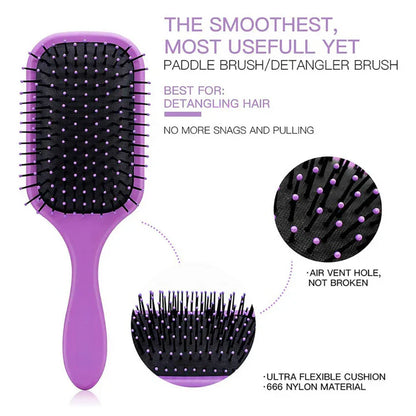 Gentle 4-piece Hair Brush Detangling Kit