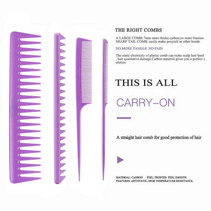 Gentle 4-piece Hair Brush Detangling Kit