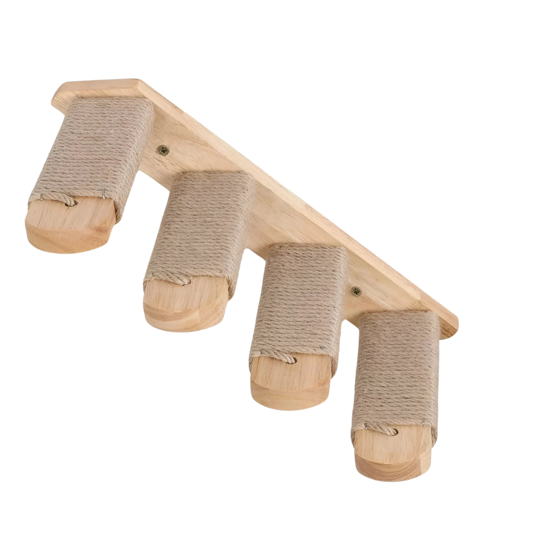 Cat Climbing Wall Shelf with Scratch Post - Fesara