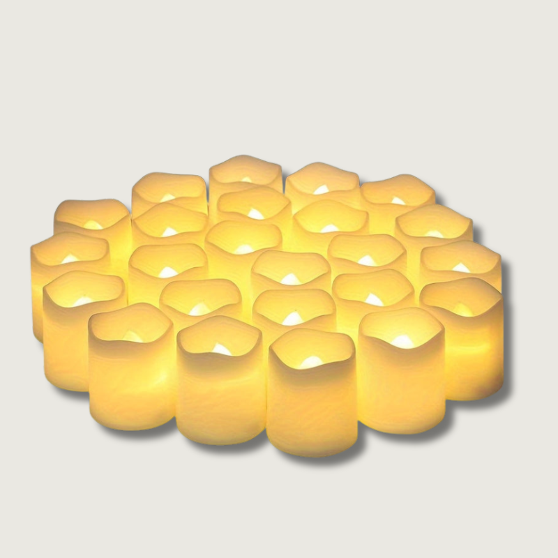 Bright LED Candle Light Set for Home Decor - Fesara