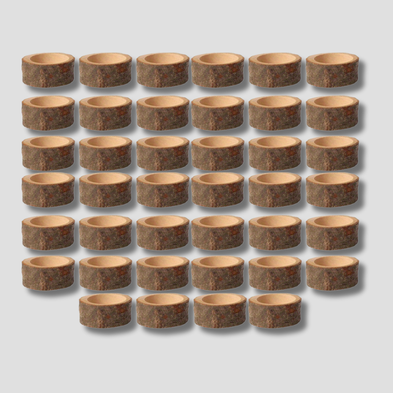 Warm Wood Candle Holders for Home Decor - Fesara