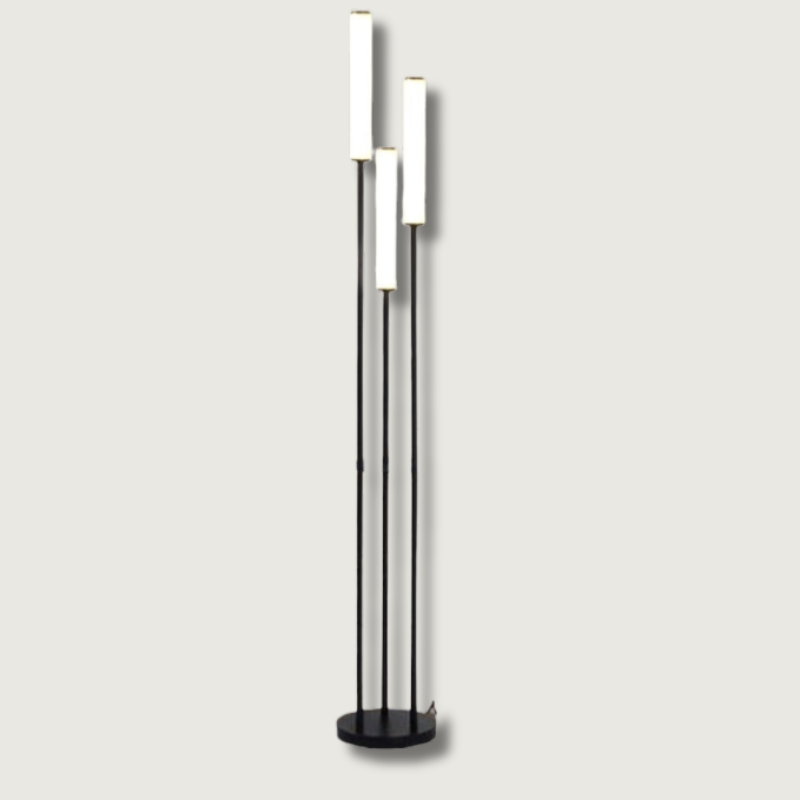 Modern LED Floor Light with Storage Shelf - Fesara