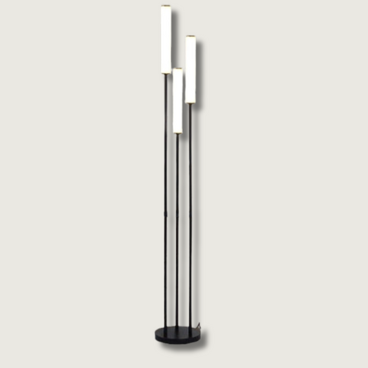Modern LED Floor Light with Storage Shelf - Fesara
