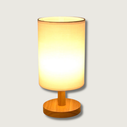Rustic Wooden LED Table Lamp for Modern Home Office - Fesara