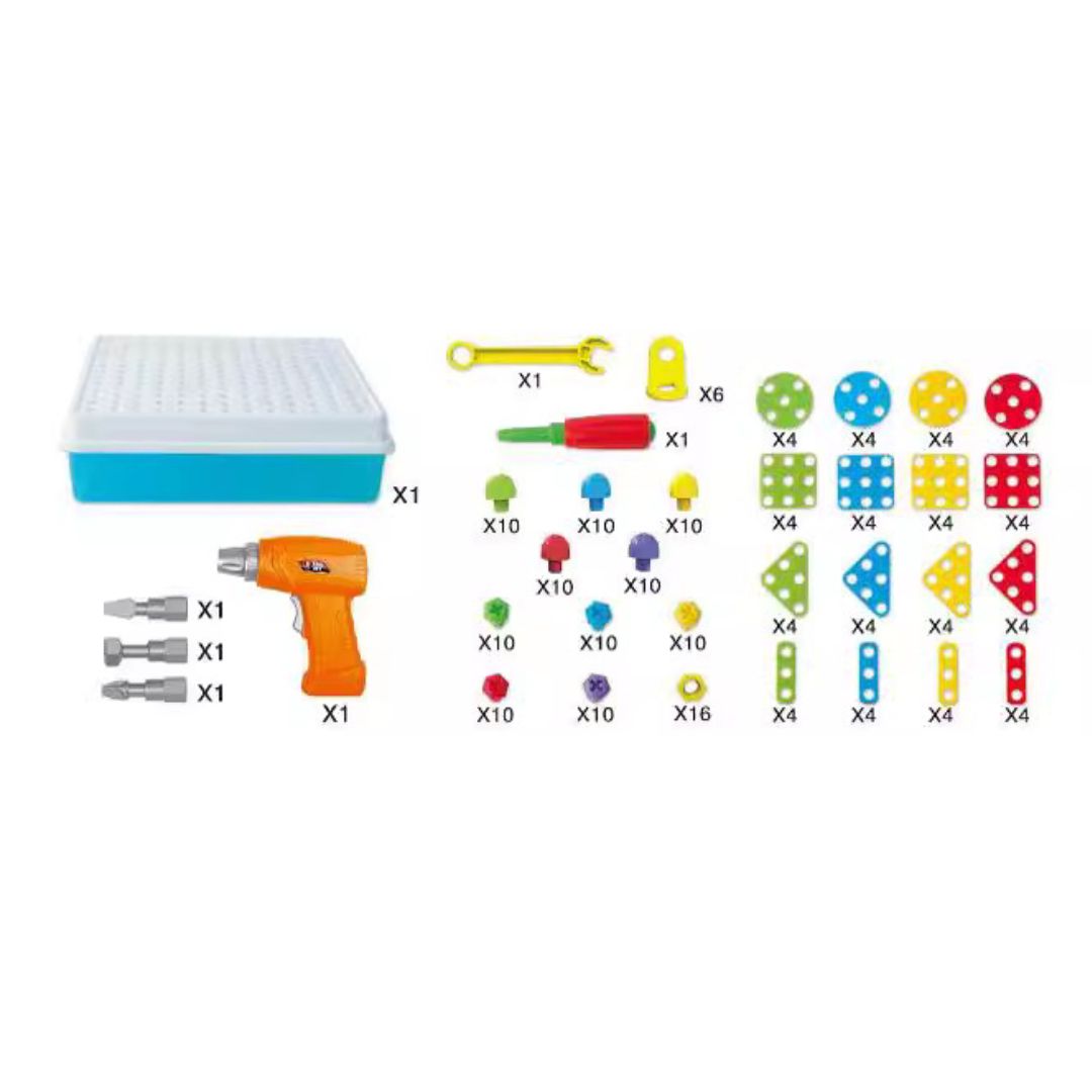Kids Construction Toy Toolbox with Screwdriver Set - Fesara