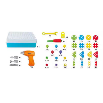 Kids Construction Toy Toolbox with Screwdriver Set - Fesara