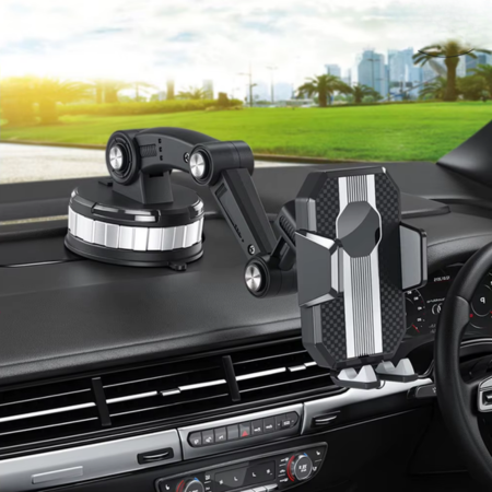 Easy Install Car Phone Mount with Adjustable Rotation - Fesara