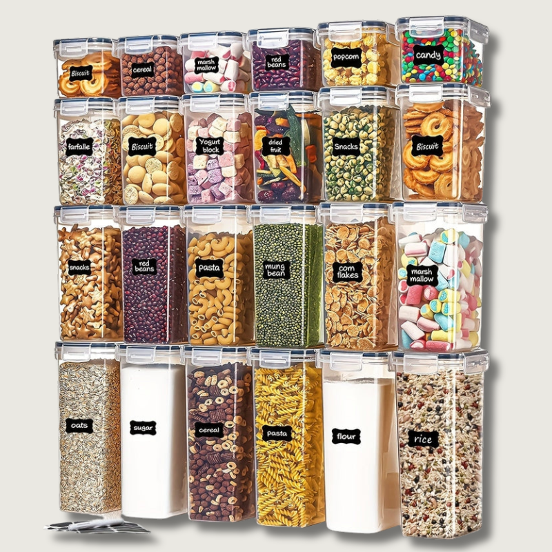 Clear Plastic Food Storage Containers - Fesara
