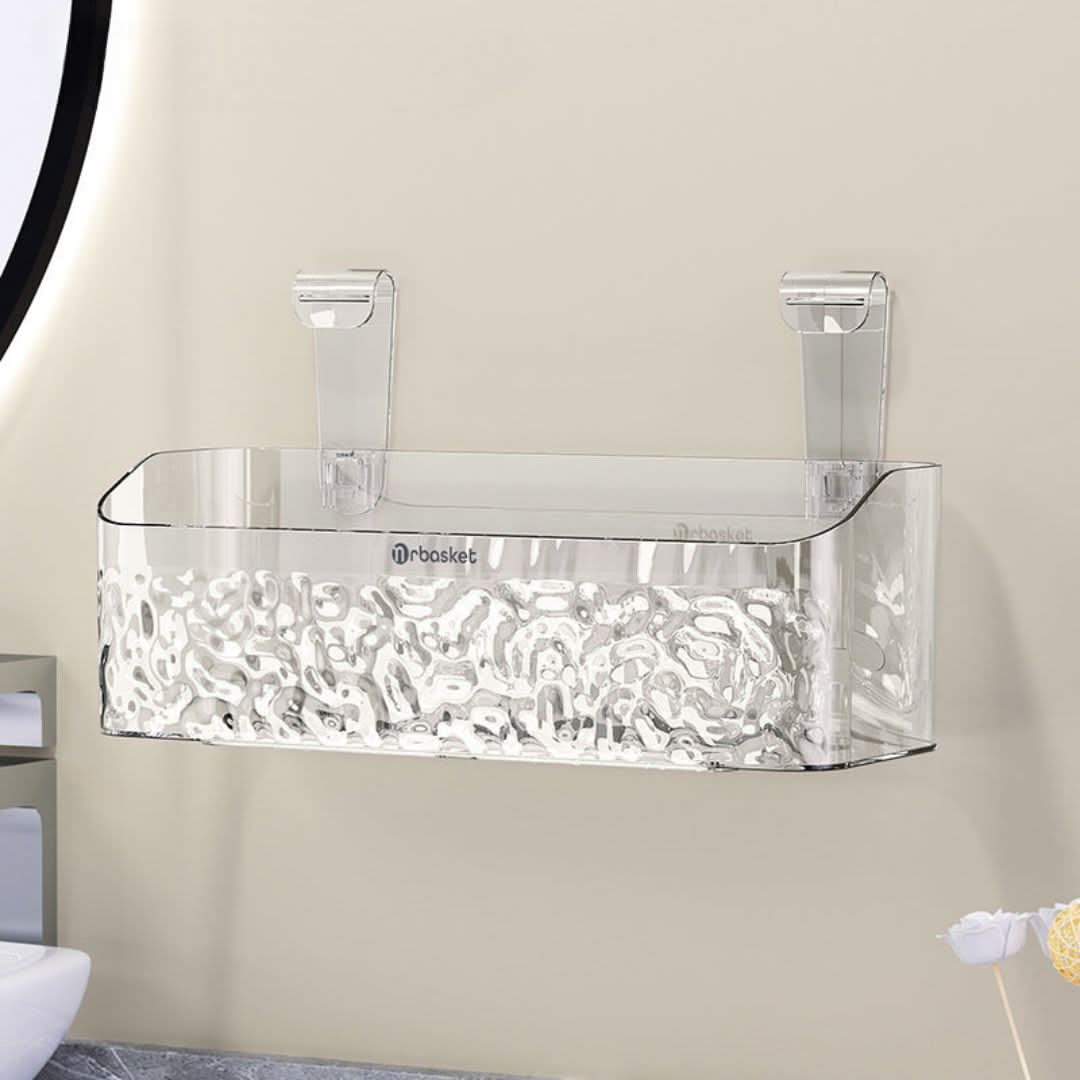 Adhesive Bathroom Shelf - Space Saving Storage Rack