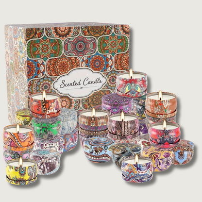 Relaxing Home Scented Candles with Fresh Fragrances - Fesara
