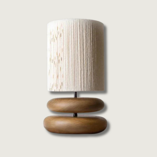 Warm Brown Wooden Table Lamp - Fesara