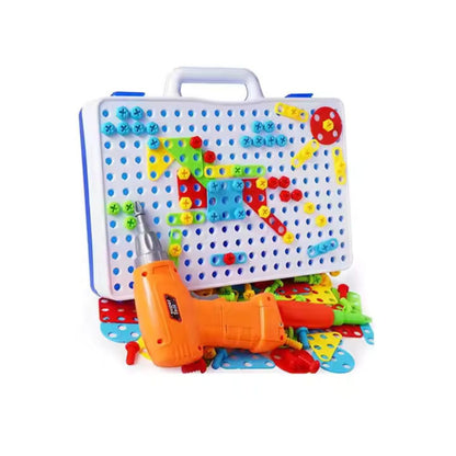 Kids Construction Toy Toolbox with Screwdriver Set