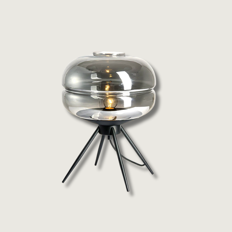 Bright Glass Desk Lamp with Soft LED Light - Fesara