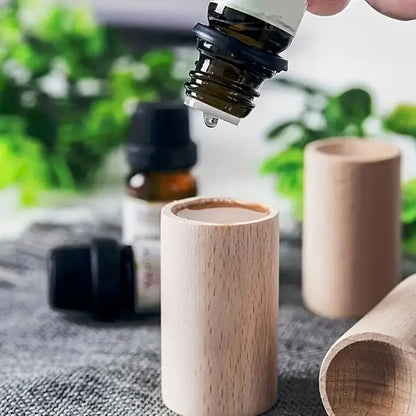 Natural Wood Essential Oil Diffuser Set