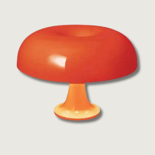 Rustic Wooden Mushroom Table Lamp - Fesara