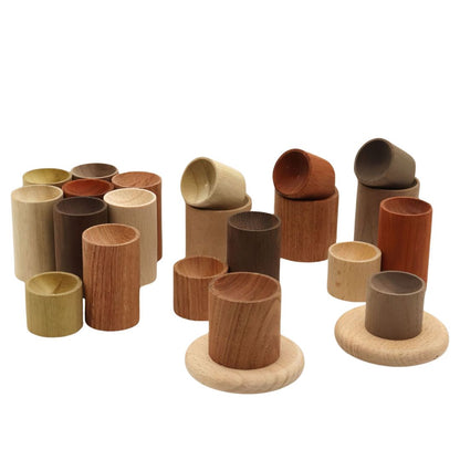 Natural Wood Essential Oil Diffuser Set