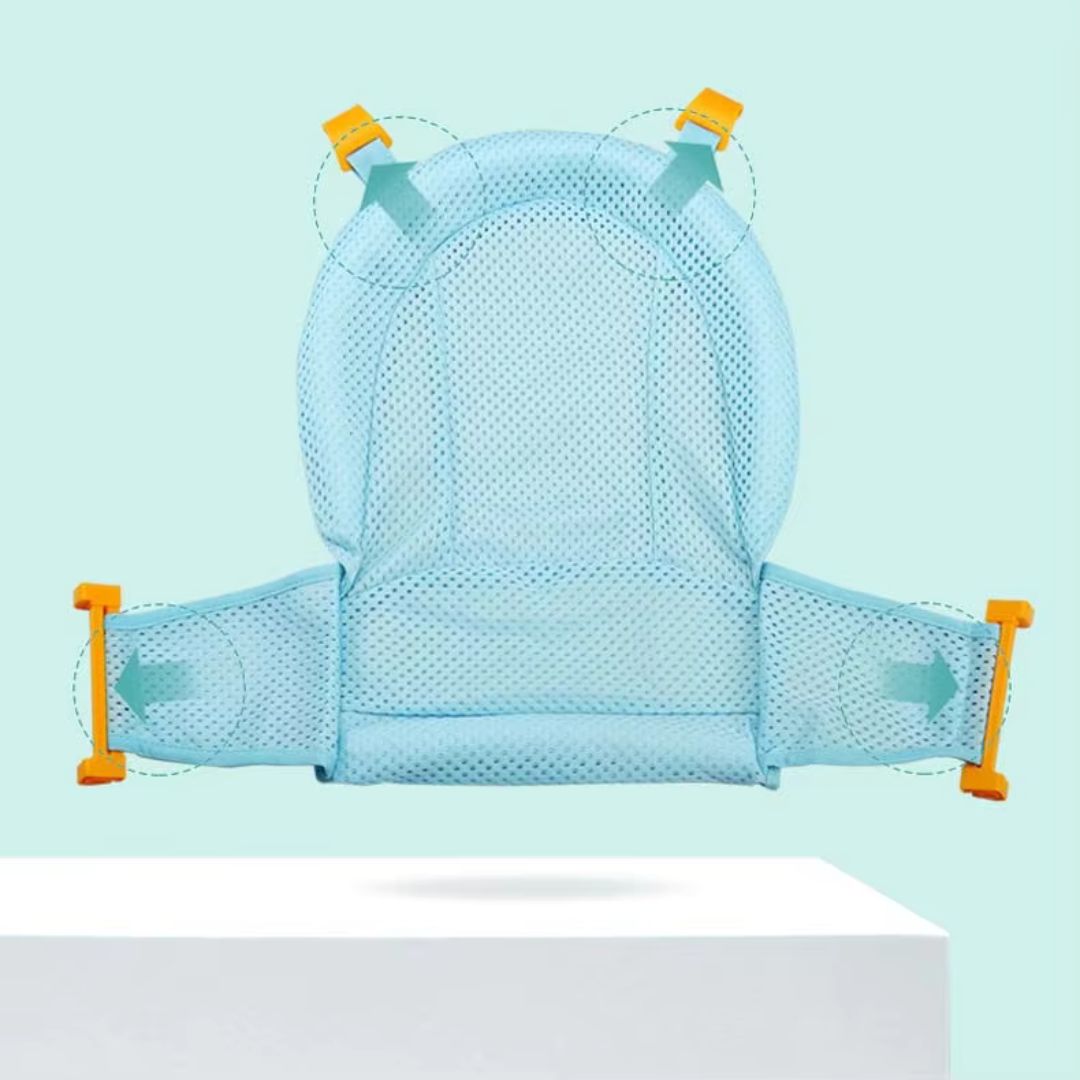 Portable Infant Tub with Non-Slip Seat and Secure Harness