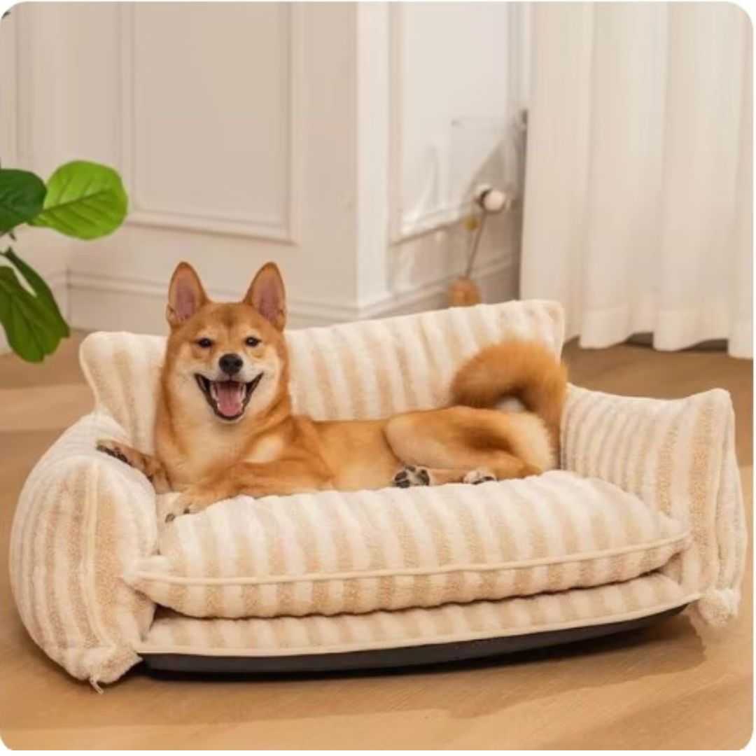 Plush Pet Couch - Washable Soft Dog Bed - Fesara